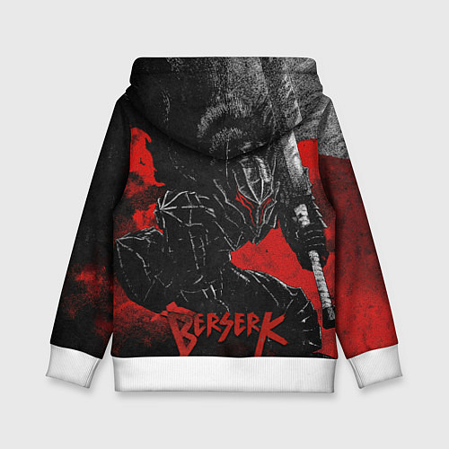 Детская толстовка Берсерк черный рыцарь / 3D-Белый – фото 2