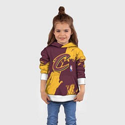 Толстовка-худи детская Cleveland Cavaliers NBA team, цвет: 3D-белый — фото 2