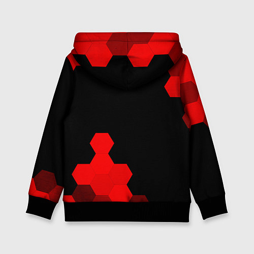 Детская толстовка The Sims - red gradient вертикально / 3D-Черный – фото 2