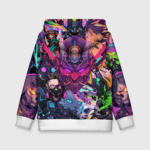 Детская толстовка Стиль Cyberpunk / 3D-Белый – фото 2