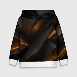 Детская толстовка Черная текстура с углами