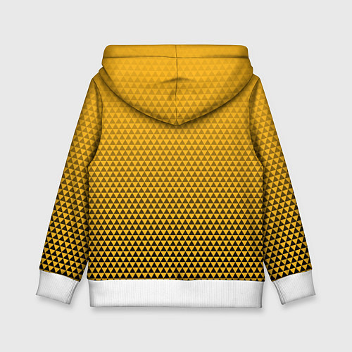 Детская толстовка Питтсбург Пингвинз - черный и желтый / 3D-Белый – фото 2