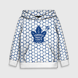 Детская толстовка Торонто Мейпл Лифс - белые соты