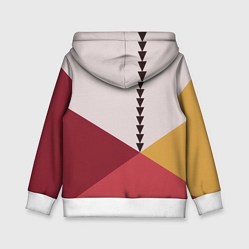 Детская толстовка Колор-блок фруктовый чиа пудинг / 3D-Белый – фото 2