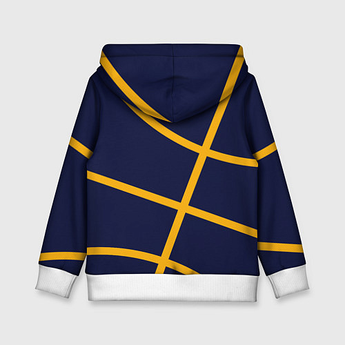 Детская толстовка Мемфис Гриззлис - баскетбольные линии / 3D-Белый – фото 2