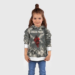 Толстовка-худи детская Linkin Park - Hybrid Theory, цвет: 3D-белый — фото 2