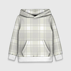 Толстовка-худи детская Checked white completely, цвет: 3D-белый