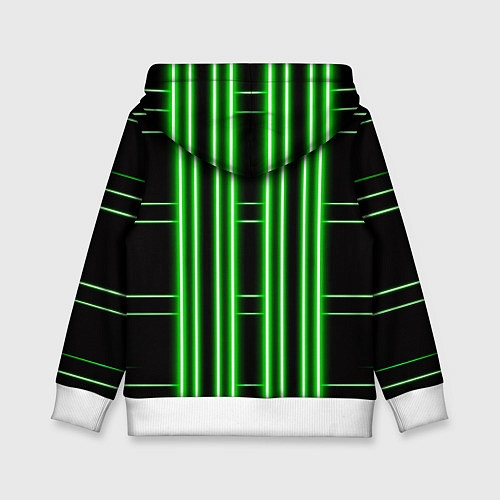 Детская толстовка Neon green / 3D-Белый – фото 2