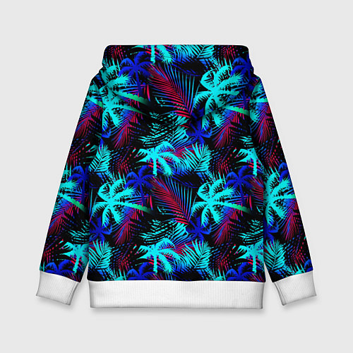 Детская толстовка Palm blue light blue / 3D-Белый – фото 2
