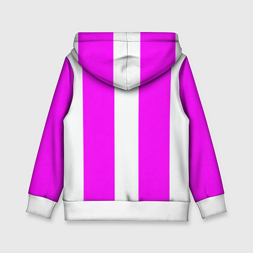 Детская толстовка Color white pink line / 3D-Белый – фото 2