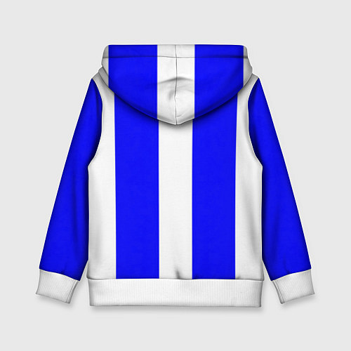 Детская толстовка Color white blue line / 3D-Белый – фото 2