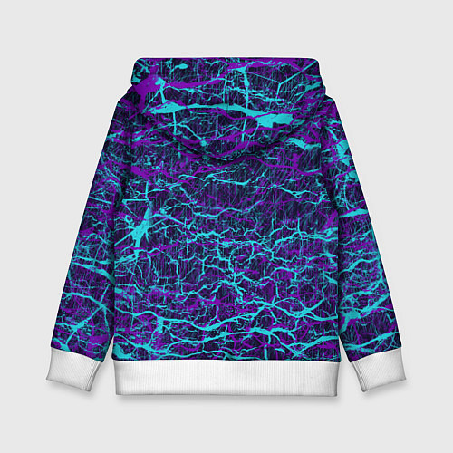 Детская толстовка Призрак самурая - неновый арт / 3D-Белый – фото 2