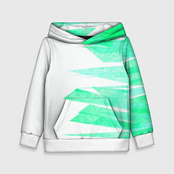 Детская толстовка Color white light blue strip