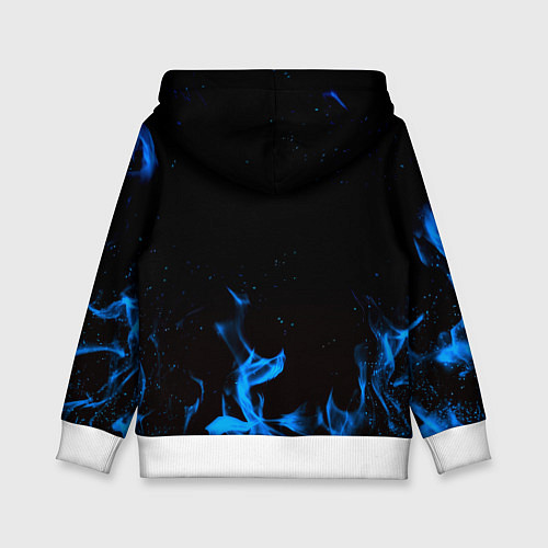 Детская толстовка Дум огонь лого / 3D-Белый – фото 2