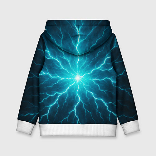 Детская толстовка Демонический электросамурай / 3D-Белый – фото 2