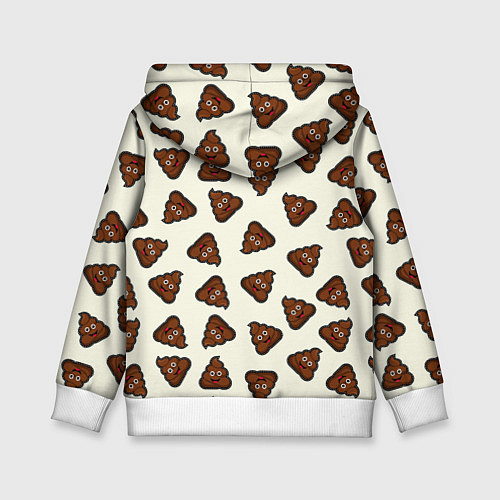 Детская толстовка Нашивки какашки / 3D-Белый – фото 2