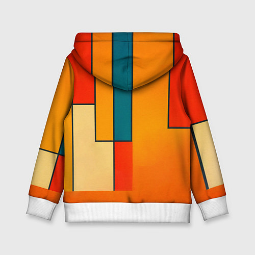 Детская толстовка Кот и винтажный компьютер ретрофутуризм поп-арт 19 / 3D-Белый – фото 2