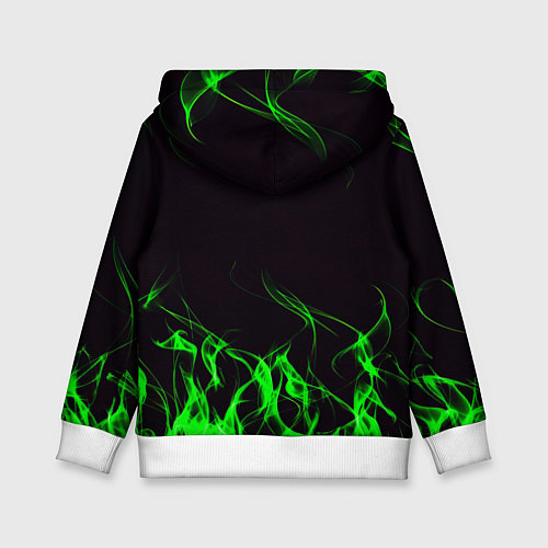 Детская толстовка Doom кислотное лого / 3D-Белый – фото 2