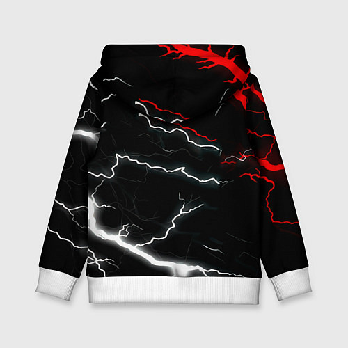 Детская толстовка Doom шторм текстура / 3D-Белый – фото 2