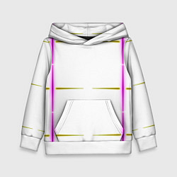 Детская толстовка Color white pink yellow stripes