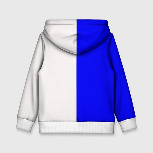 Детская толстовка Сатурн сине-белый / 3D-Белый – фото 2