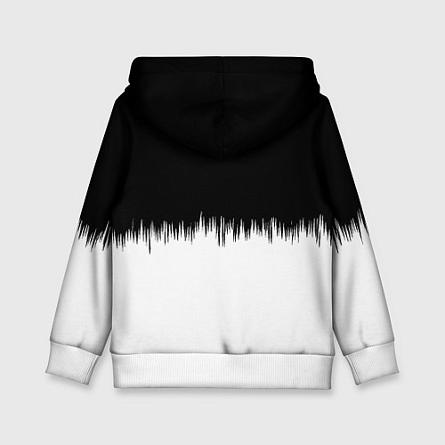 Детская толстовка Doom краски черно белый / 3D-Белый – фото 2