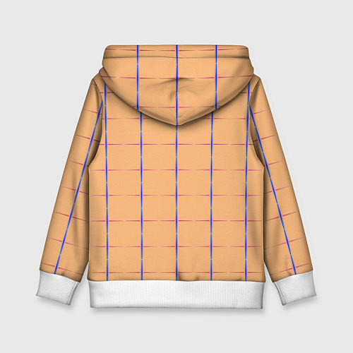 Детская толстовка Color beige blue cross / 3D-Белый – фото 2