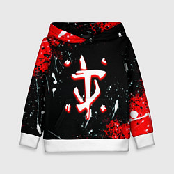 Детская толстовка Doom краски абстракция