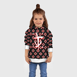 Толстовка-худи детская Doom x resident evil pattern, цвет: 3D-белый — фото 2