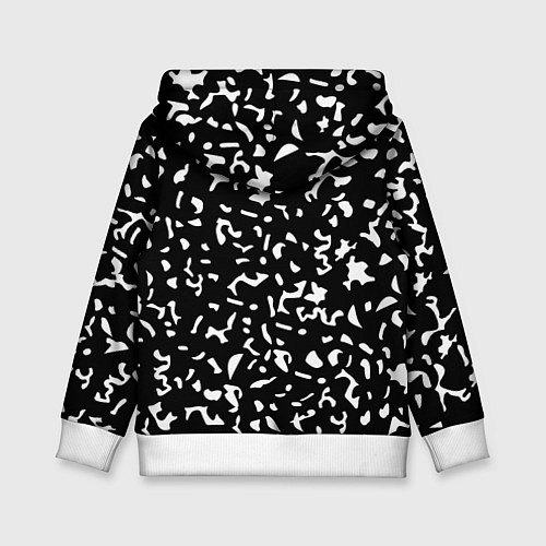 Детская толстовка Черный камуфляж / 3D-Белый – фото 2