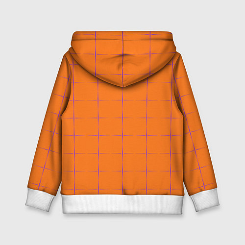 Детская толстовка Color orange stripe / 3D-Белый – фото 2