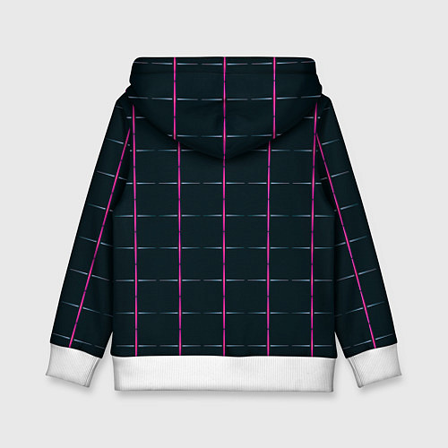 Детская толстовка Color black stripes / 3D-Белый – фото 2