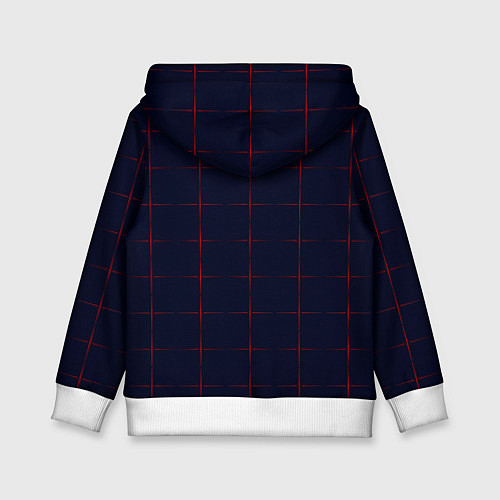 Детская толстовка Color dark blue red crosses / 3D-Белый – фото 2