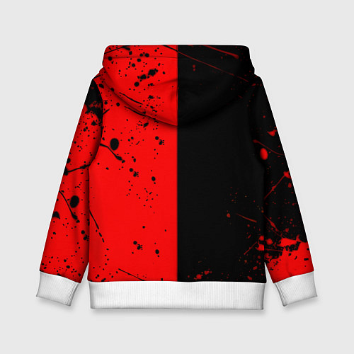 Детская толстовка Doom текстура краски / 3D-Белый – фото 2