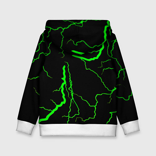 Детская толстовка Doom кислотный шторм молнии / 3D-Белый – фото 2