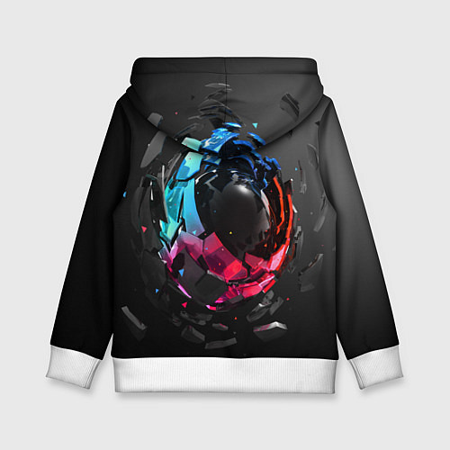 Детская толстовка Abstract graphics / 3D-Белый – фото 2