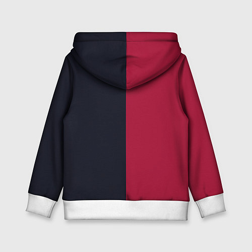 Детская толстовка Солнце красно-синее / 3D-Белый – фото 2