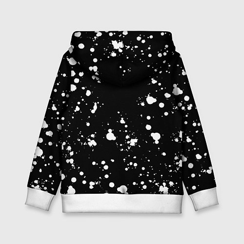 Детская толстовка Doom белые краски текстура / 3D-Белый – фото 2