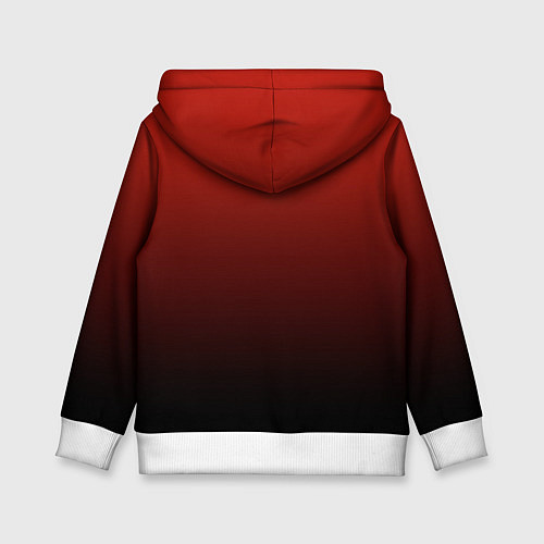 Детская толстовка Red gradient / 3D-Белый – фото 2