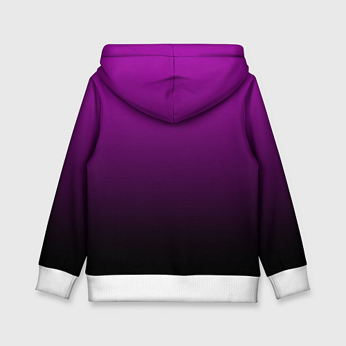 Детская толстовка Purple gradient / 3D-Белый – фото 2