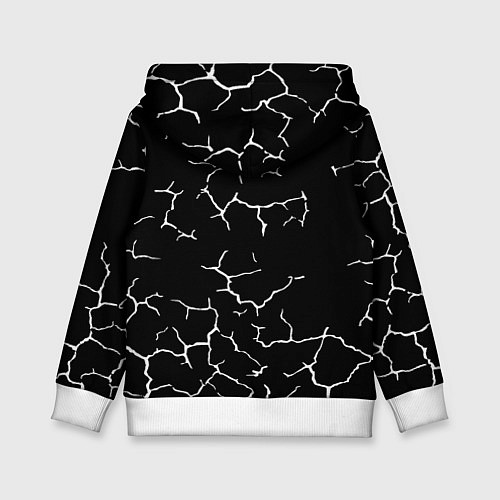 Детская толстовка Doom трещины текстура / 3D-Белый – фото 2