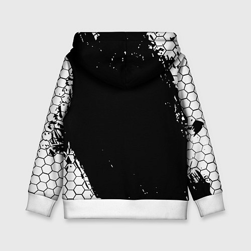 Детская толстовка Doom соты краски / 3D-Белый – фото 2