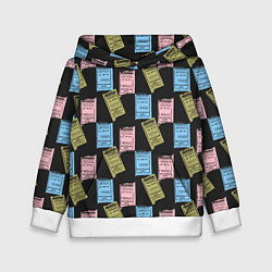 Толстовка-худи детская Советские билеты транспорта, цвет: 3D-белый