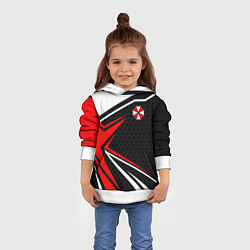 Толстовка-худи детская Umbrella - red uniform, цвет: 3D-белый — фото 2