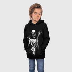 Толстовка-худи детская Дарт Вейдер рокер, цвет: 3D-черный — фото 2