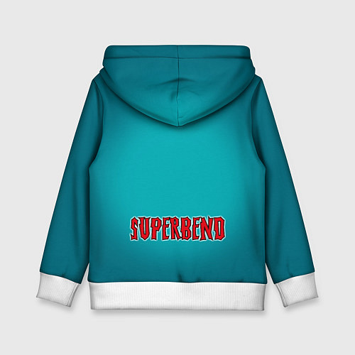 Детская толстовка Bender superman - collaboration / 3D-Белый – фото 2
