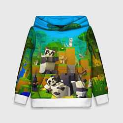 Детская толстовка Майнкрафт - панды