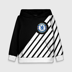 Толстовка-худи детская Chelsea geometry sport, цвет: 3D-белый