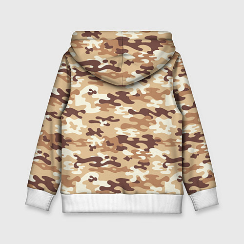 Детская толстовка Камуфляж армия / 3D-Белый – фото 2
