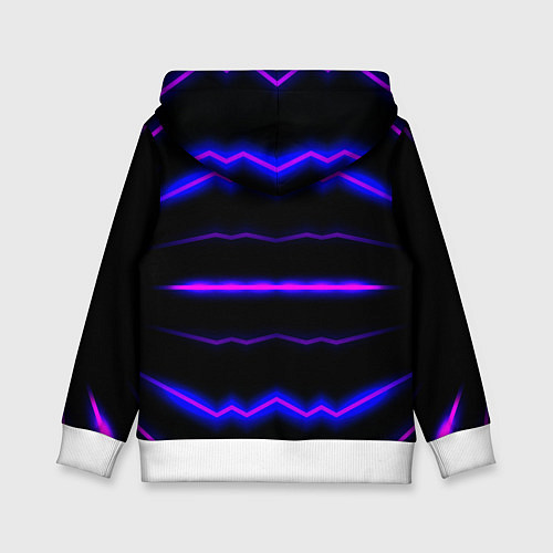 Детская толстовка Color multicoloured neon stripes / 3D-Белый – фото 2